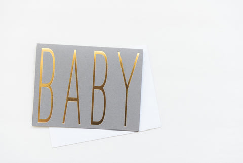 Wrinkle and Crease - Baby Gray Greeting Card