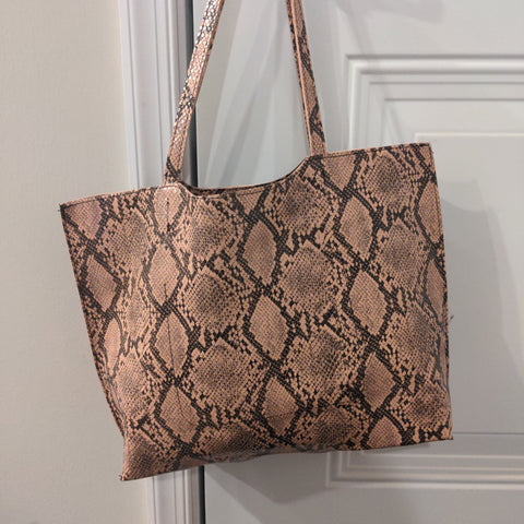 Serena Mini Snakeskin Pattern Tote