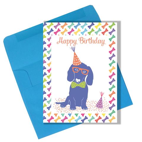 Lili Graffiti "Superdog" Happy Birthday Greeting Card