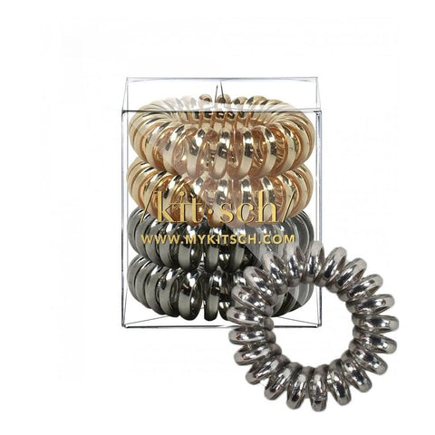 KITSCH - Metallic Hair Coils - Pack of 4