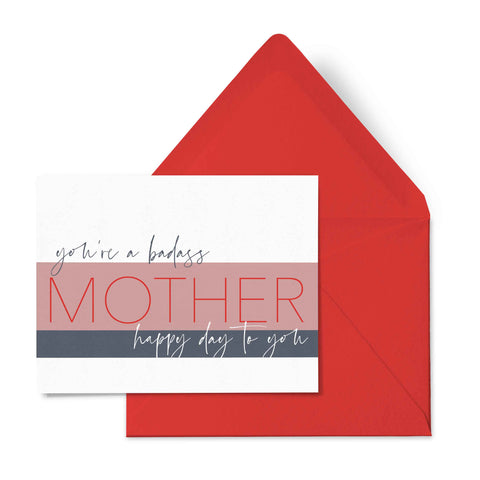 Otto and Berk - Badass Mother - Mother's Day Card
