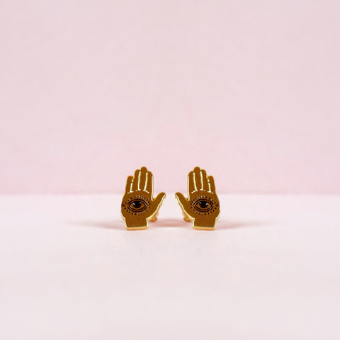 House Of Wonderland - Hamsa Hand Earrings