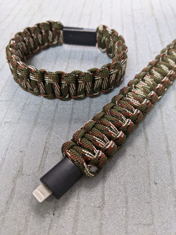 Parachute Cord Unisex IPhone Lightning Charging Cord Bracelet