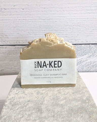 Buck Na.Ked Soap Company - Rhassoul Shampoo Bar -  bar soap