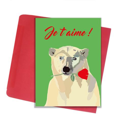 Lili Graffiti "BEAR" Love You Greeting Card