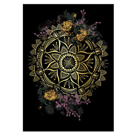 PAPAYA! - Greeting Card - Golden Mandala