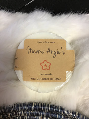 Meema Angie's Pure Coconut Oil Face and Body Cleansing Soap Bar