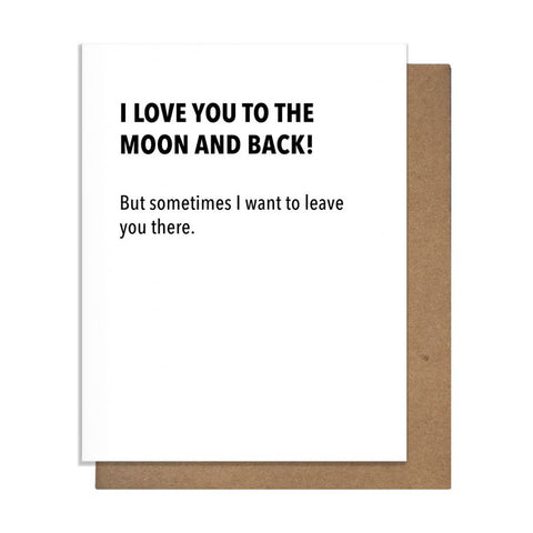 Pretty Alright Goods "Moon and Back" Love Greeting Card