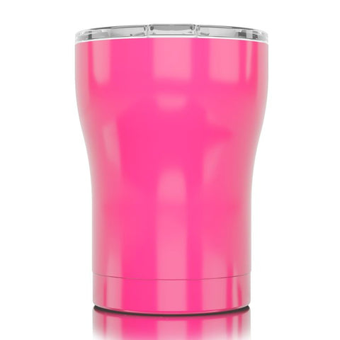 SIC Cups 12 Oz. Gloss Smooth Hot Pink Tumbler