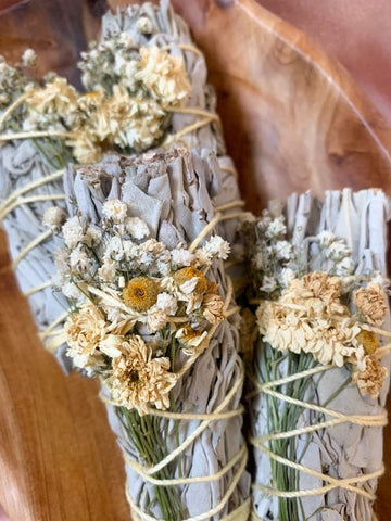 Sacred Sunday 'Clarity' Wildflower White Sage Wand