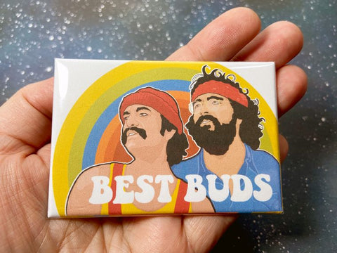 The Red Swan 'Best Buds' Cheech and Chong Souvenir Magnet