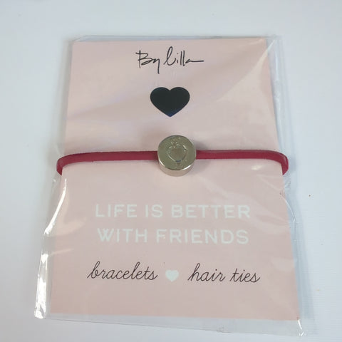By Lilla - Message Hair Tie Bracelet - life is better with friends
