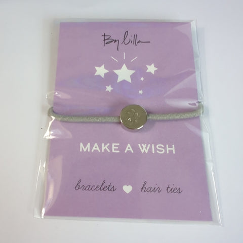 By Lilla - Message Hair Tie Bracelet - Make A Wish
