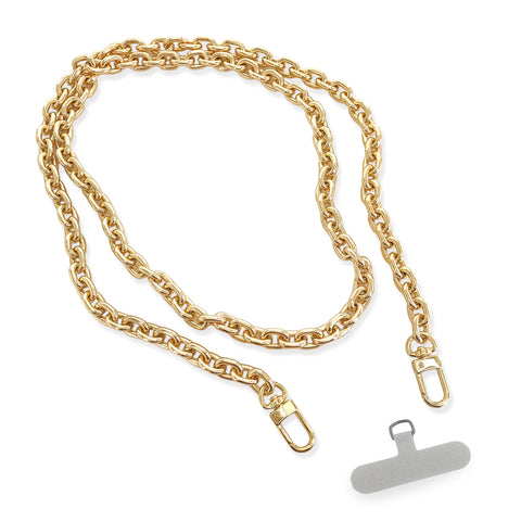 OMGBLINGS Oval Link Gold Cellphone Chain