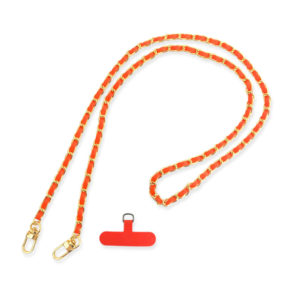 OMGBLINGS Long Vegan Leather Cellphone Chain