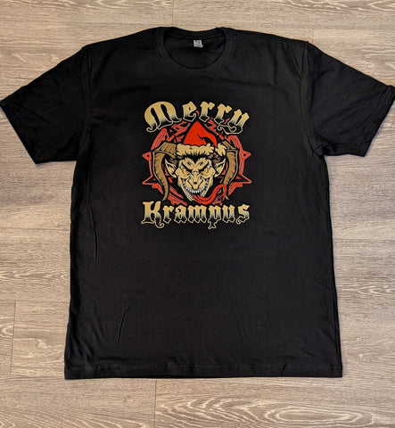 "Merry Krampus" Black Unisex CVC Blend Tee