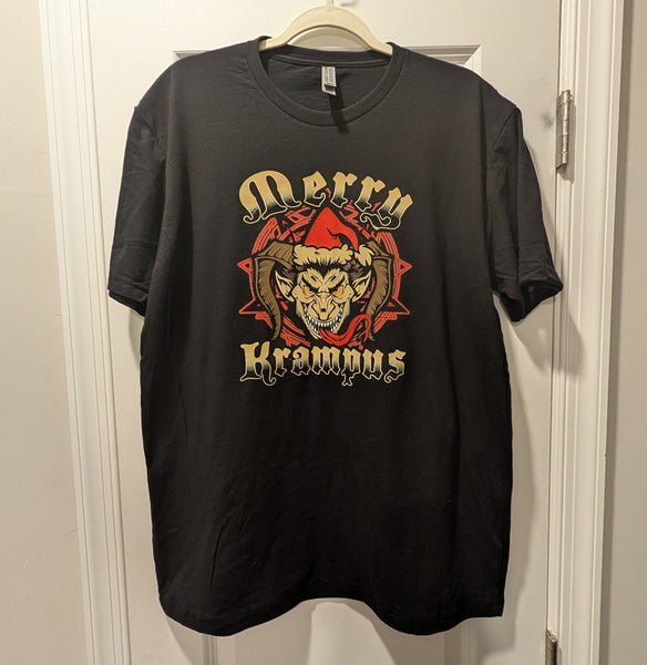 "Merry Krampus" Black Unisex CVC Blend Tee