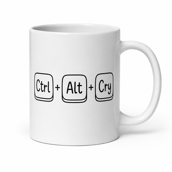 VerucaStyle “Ctl+Alt+Cry” Coffee/Tea Mug