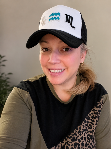 "The Big Three" Astrology Sun, Moon, Rising Customizable Trucker Hat