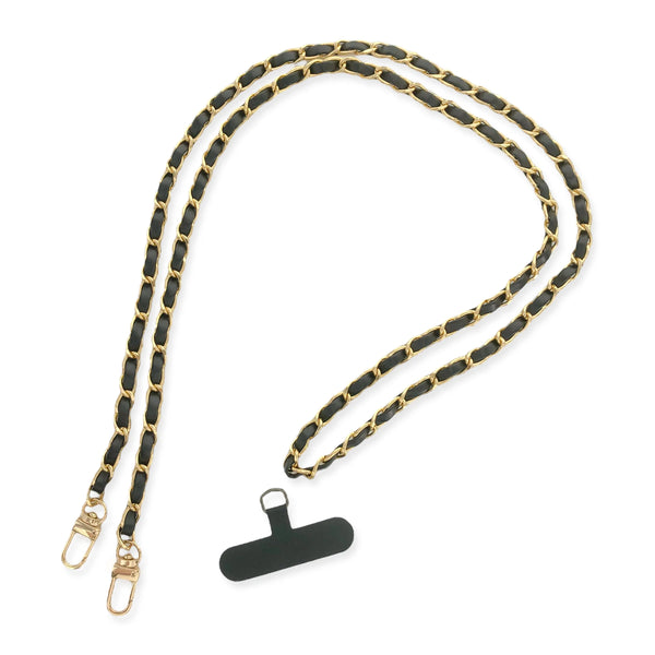 OMGBLINGS Long Vegan Leather Cellphone Chain