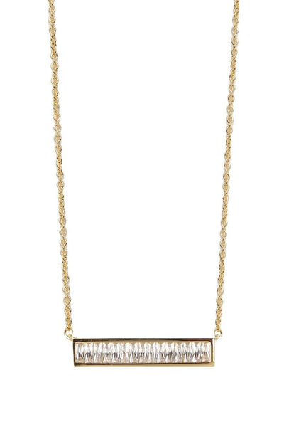RACHAEL RYEN Full Baguette Bar Necklace
