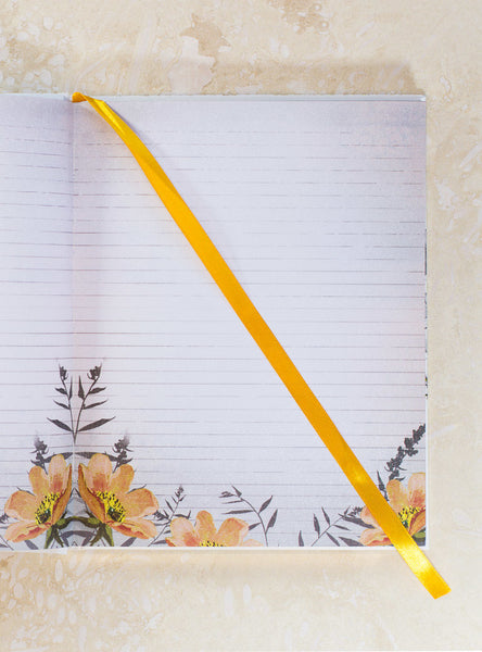 PAPAYA! - Journal - Gold Foil Paisley Butterfly