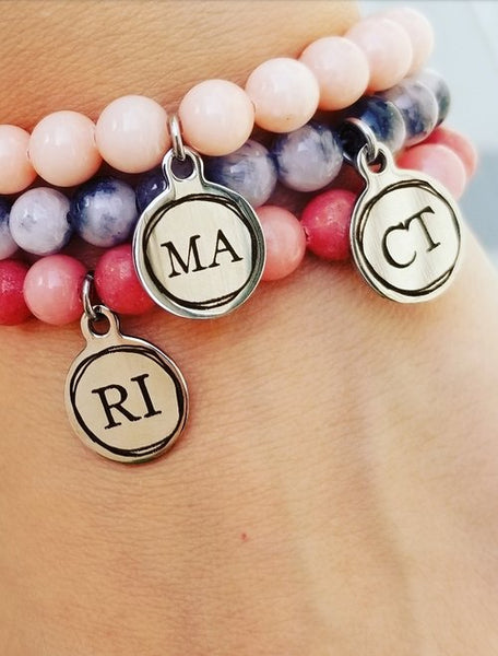 joey & jack - Mint Jade State Pride Bracelet New Jersey