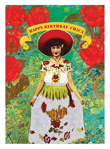 PAPAYA! - Greeting Card - Happy Birthday Chica!