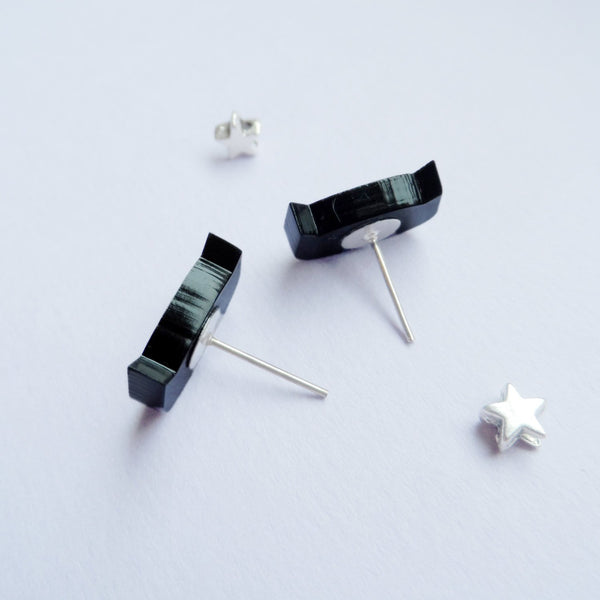 House Of Wonderland - Black Cat Earrings