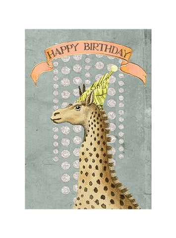 PAPAYA! - Mini Card - Birthday Giraffe