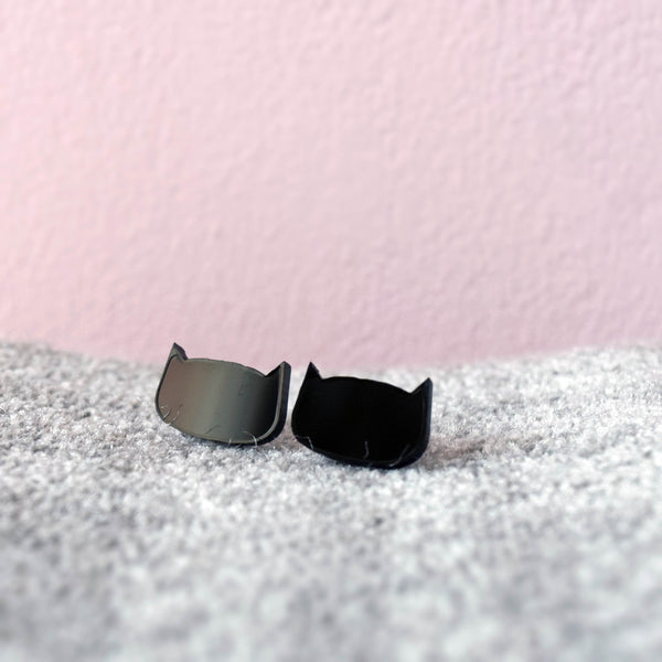 House Of Wonderland - Black Cat Earrings