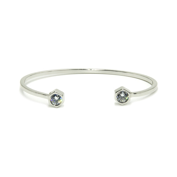 NICOLE MILLER 'Artelier' Hexagon Ends Open Cuff