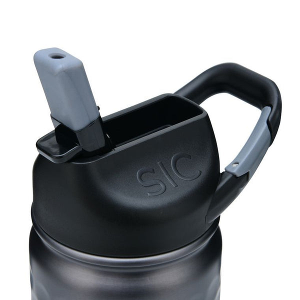 SIC Cups 27 Oz. Hammered Gunmetal Sip Beverage Bottle