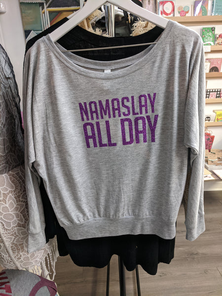 VerucaStyle "Namaslay All Day" Longsleeve Flowy Tee