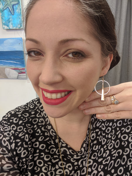 Ooh La La Geometric Drop Earrings