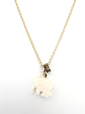 Cheryl Dufault Elephant Charm Necklace