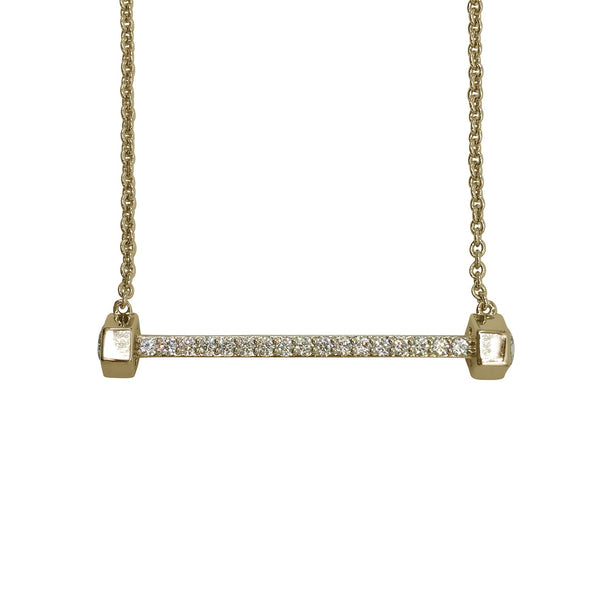 NICOLE MILLER 'Artelier' Bolt Bar Necklace