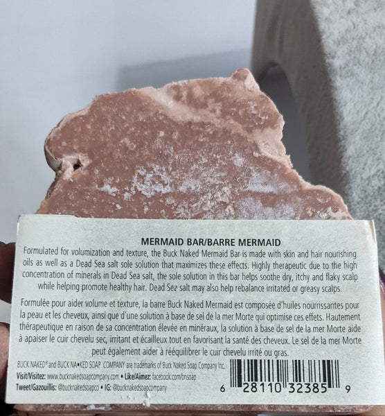 Buck Na.Ked Soap Company - Mermaid Bar - Shampoo and body bar soap