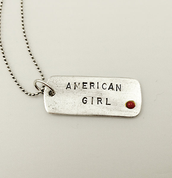 MELVIN 'Tuned In' Song Title Dog Tag Pendant