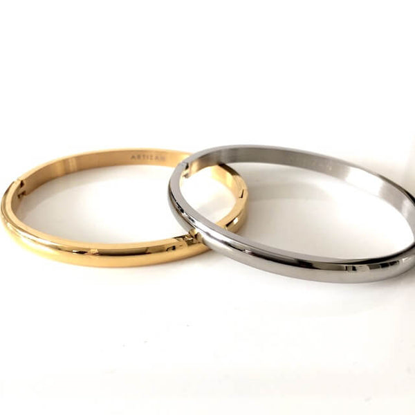Artizan - Smooth Seamless Hinge Bangle Bracelet