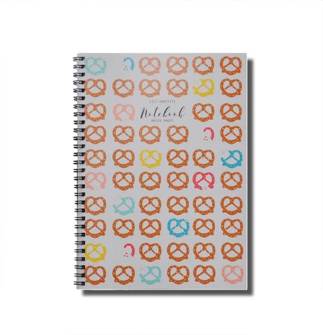 Lili Graffiti "Pretzels" Lined Spiral Bound Notebook