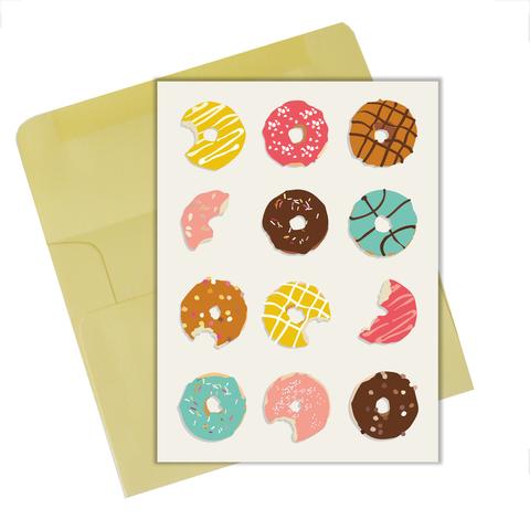 Lili Graffiti "Donuts" Blank Greeting Card