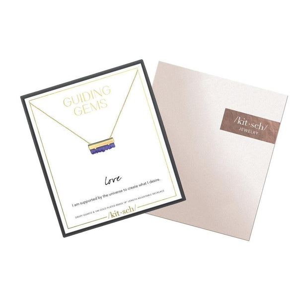 KITSCH - Amethyst Druzy Pendant Necklace