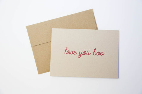 GOODS THAT MATTER 'Love You Boo' Greeting Card