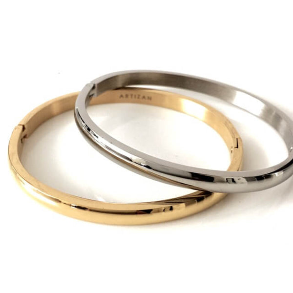 Artizan - Smooth Seamless Hinge Bangle Bracelet