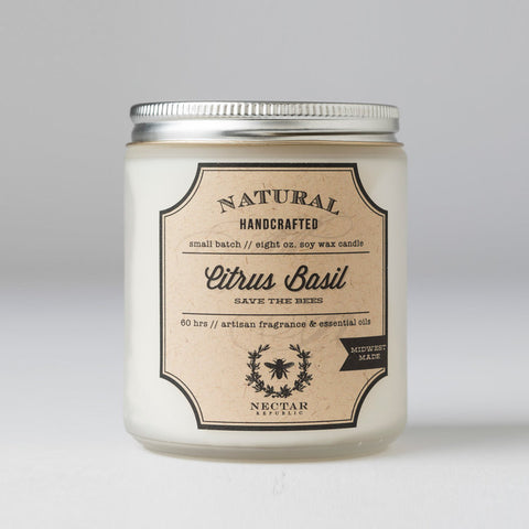 Nectar Republic - Citrus Basil : Candle