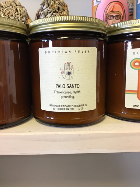 BOHEMIAN Rèves - Palo Santo Soy Candle- Frankincense , Myrhh