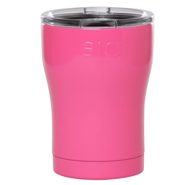 SIC Cups 12 Oz. Gloss Smooth Hot Pink Tumbler