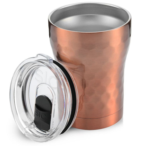 SIC Cups 12 Oz. Hammered Copper Tumbler