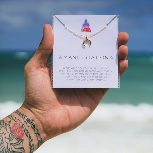 Moon Child "Manifestation" Affirmation Necklace